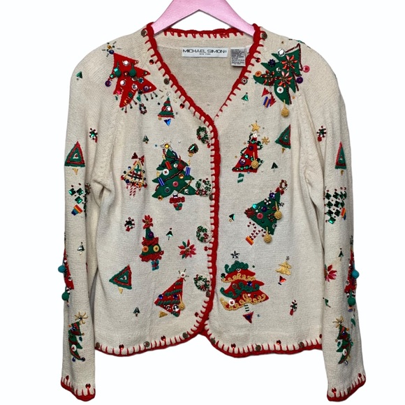 Michael Simon Sweaters - Michael Simon Christmas Sweater Vintage 1994
